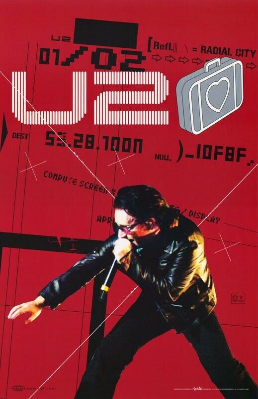 U2 Bono From Here To There Poster
