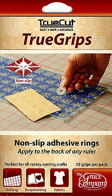 Grace Truecut Truegrips True Grips Non-slip Quilt Ruler Grips 15 Per Pack