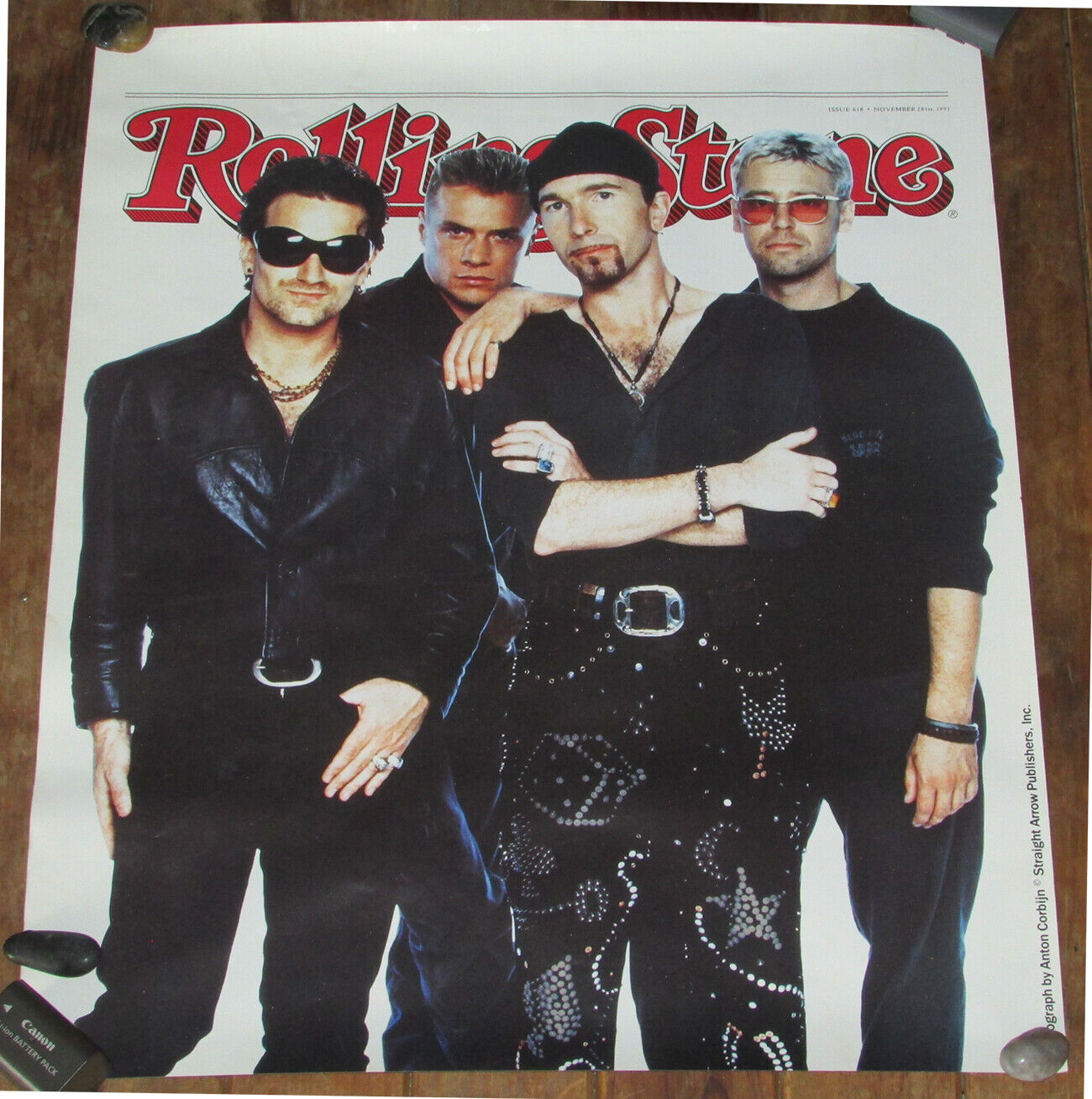 U2 Rolling Stones Cover Magazine Poster Rare Promo 1991