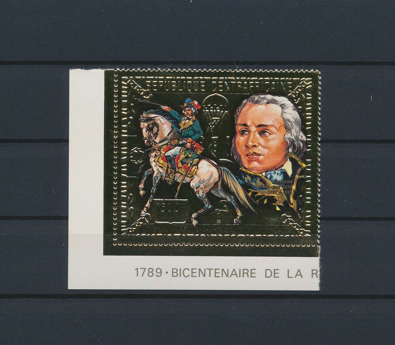Lo24188 Central Africa Gold Foil French Revolution Fine Lot Mnh