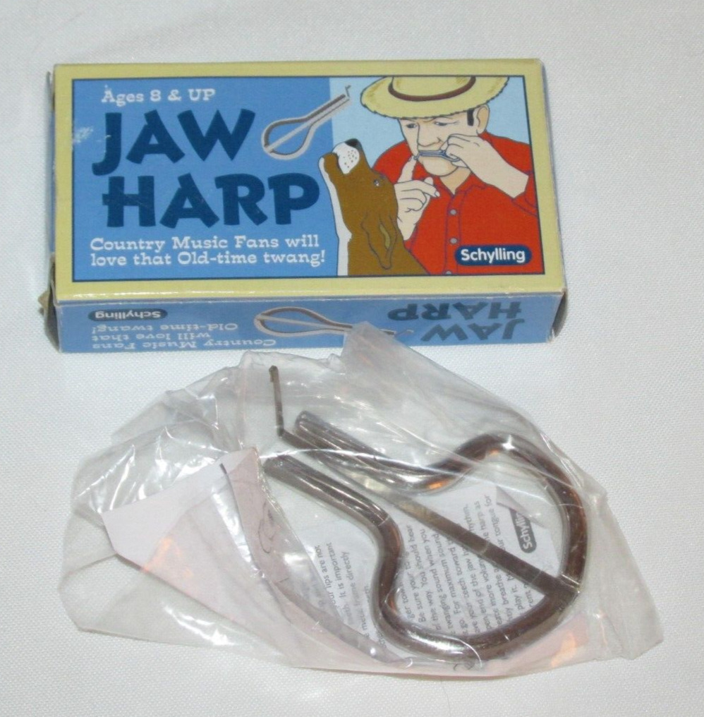 Schylling Jaw Harp - Old-time Twang, Solid Metal Old-fashioned Instrument, New!