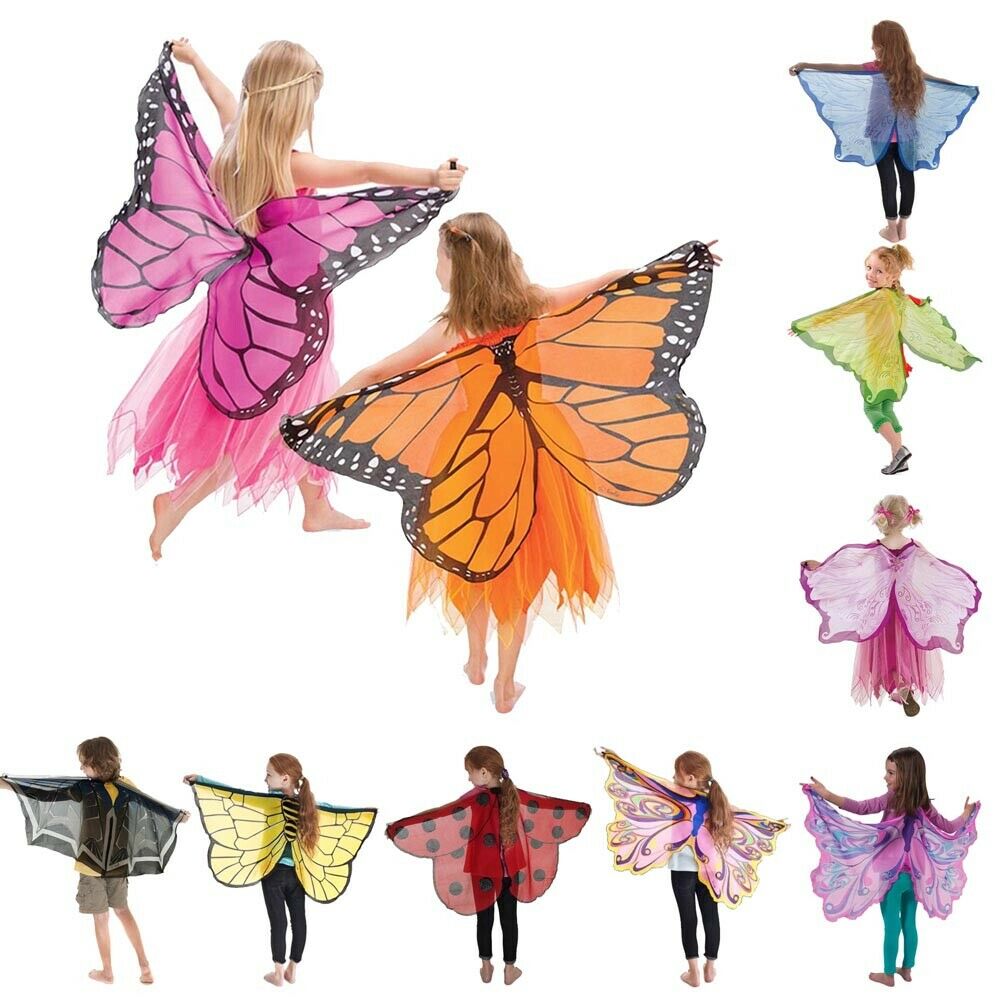 Fairy Wings Costume And Butterfly Wings Costume Pretend Play Girls Birthday Gift