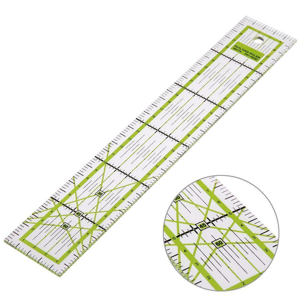 Quilting Sewing Patchwork Ruler Cutting Double-color Ruler Tailor Craft Diy Tool