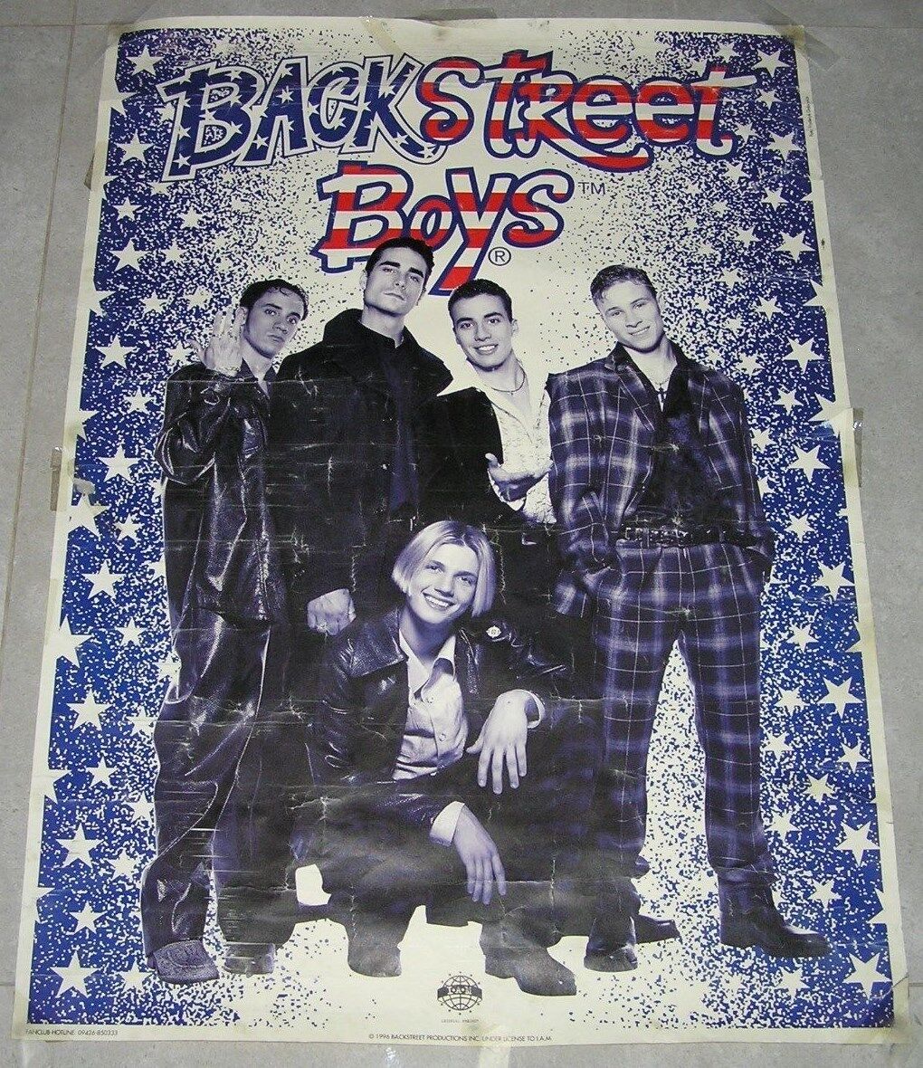 Backstreet Boys Rare Original Official Huge Poster 33"x24" 1996