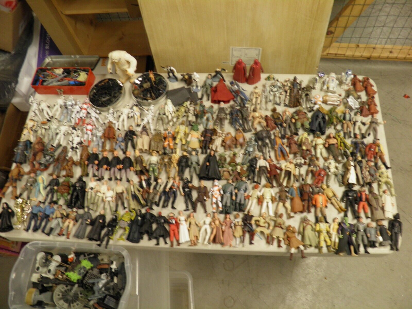 Huge Star Wars Lot Vintage To Modern Action Figures, Weapons, Accessories, 500+