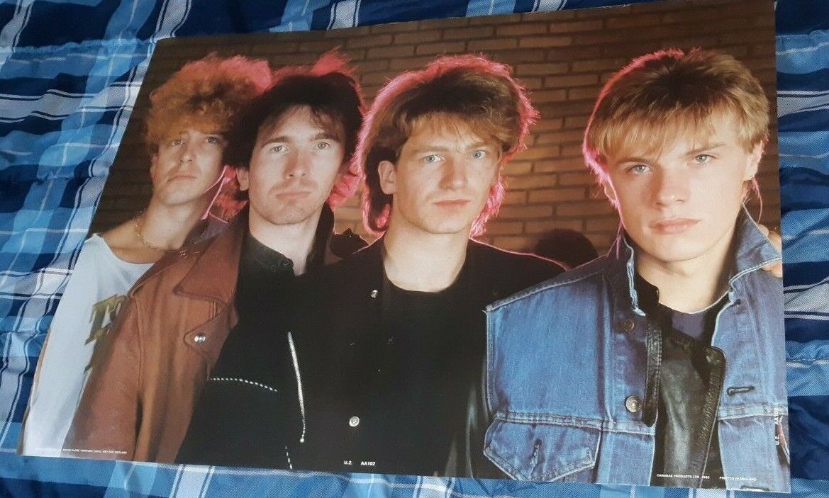 U2 1983 War Era Poster Nice Picture Tight Band Shot And Ready To Frame