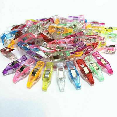 50x Magic Wonder Clips Plastic For Fabric Quilting Craft Sewing Knitting Crochet