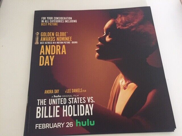 United States Vs. Billie Holiday Fyc Awards Photo Booklet Andra Day Lee Daniels