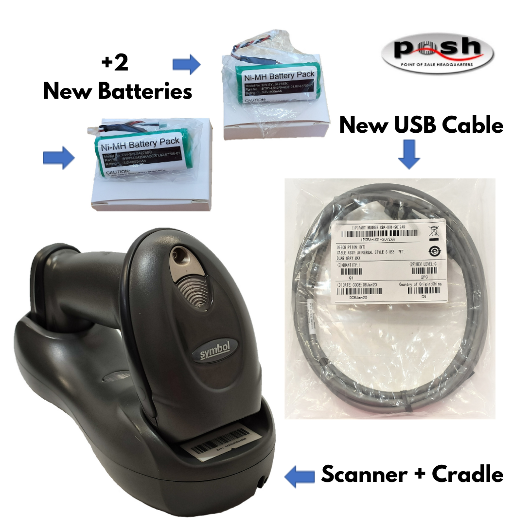 Ds6878 Kit With Cradle, New Cable, Plus 2 New Batteries!  Over 1000 Kits Sold!!!